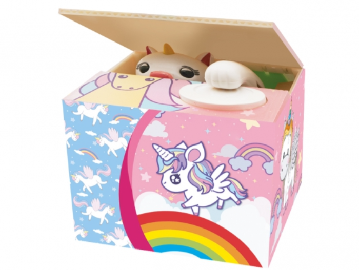 Salvadanaio meccanico Unicorno