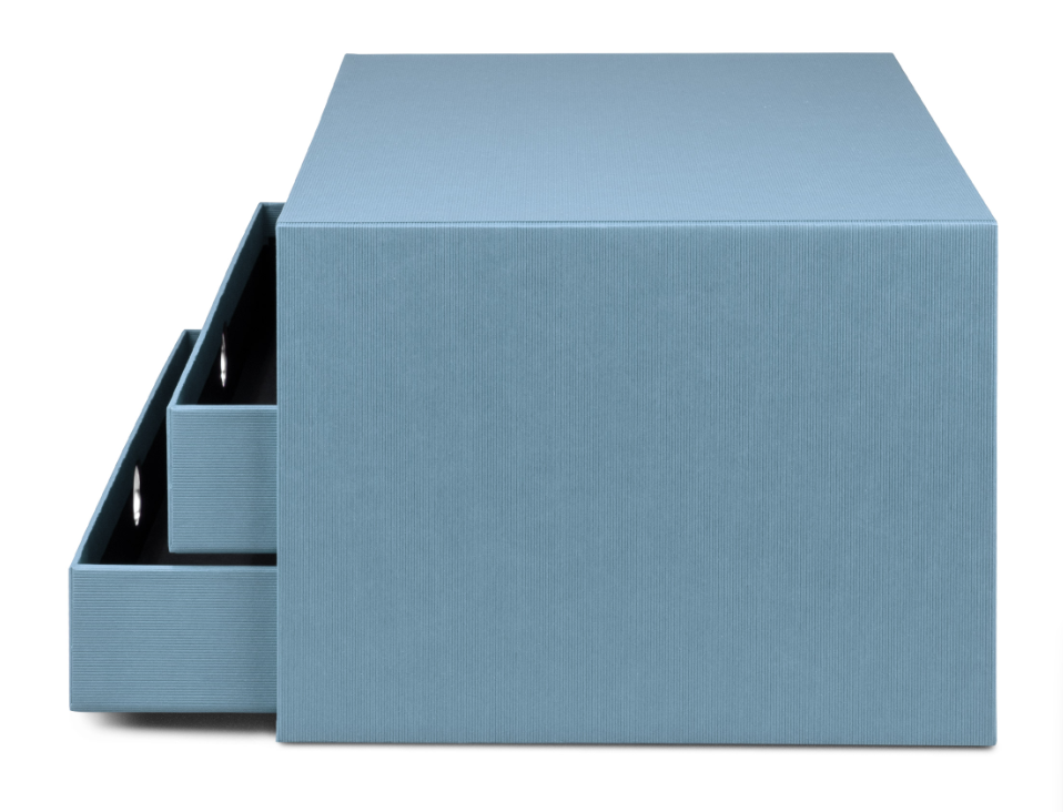 Scatola a 3 cassetti SOHO A4 Denim Blu