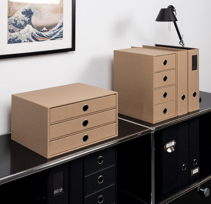 Scatola a 3 cassetti SOHO A4 Kraft Avana