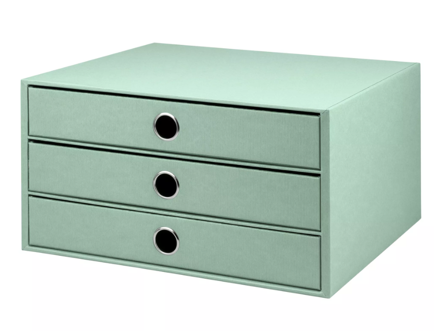 Scatola a 3 cassetti SOHO A4 Menta/Mint
