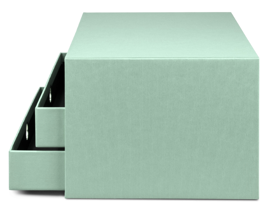 Scatola a 3 cassetti SOHO A4 Menta/Mint