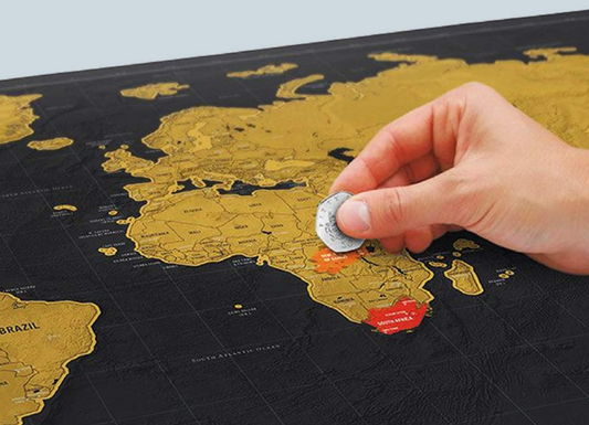 Scratch Map f.to 82,5x59,4cm