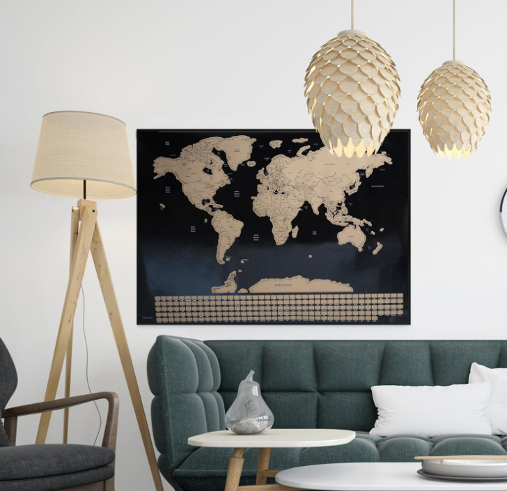 Scratch Map f.to 82,5x59,4cm