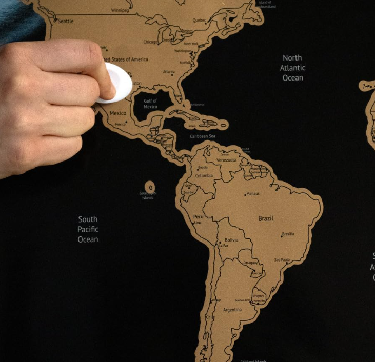 Scratch Map f.to 82,5x59,4cm