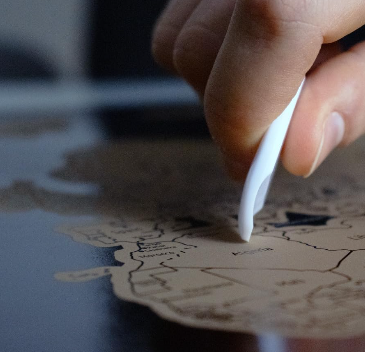 Scratch Map f.to 82,5x59,4cm