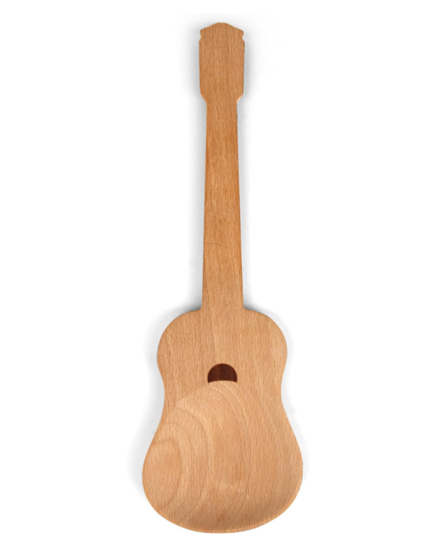 Set 2 Cucchiai in Legno Chitarra Rock