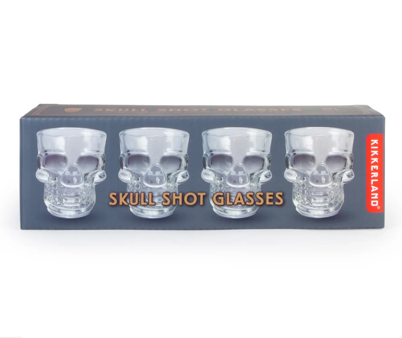 Set 4 Bicchieri a forma di Teschio da 30ml