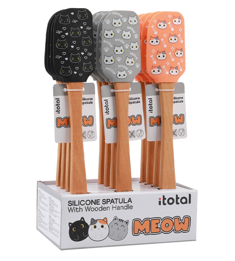 Spatola da cucina in silicone CAT Nero