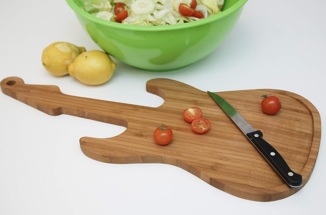 Tagliere in Bamboo a forma di Chitarra
