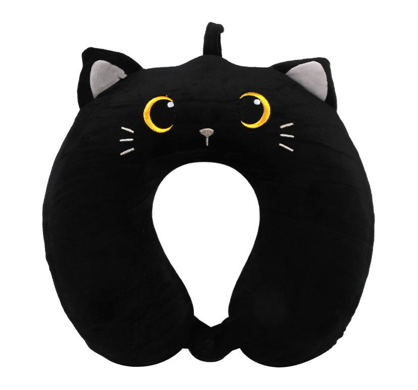 Cuscino da Viaggio a forma di gatto BLACK CAT