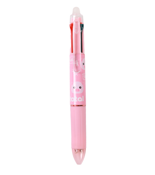 Penna Cancellabile 4 COLORI MAIALINO ROSA