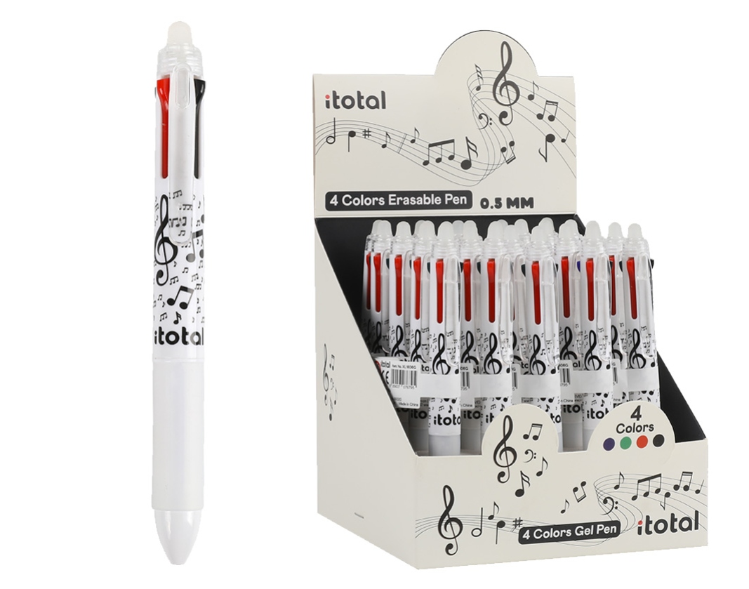 Penna Cancellabile 4 COLORI MUSIC