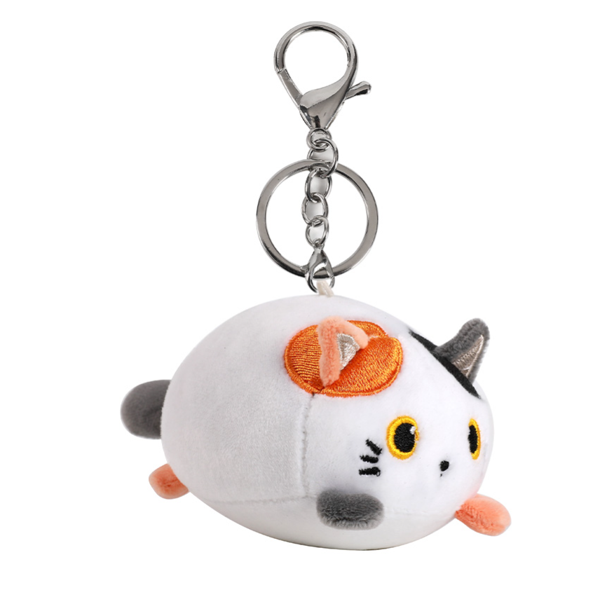 Portachiavi Peluche GATTO BIANCO