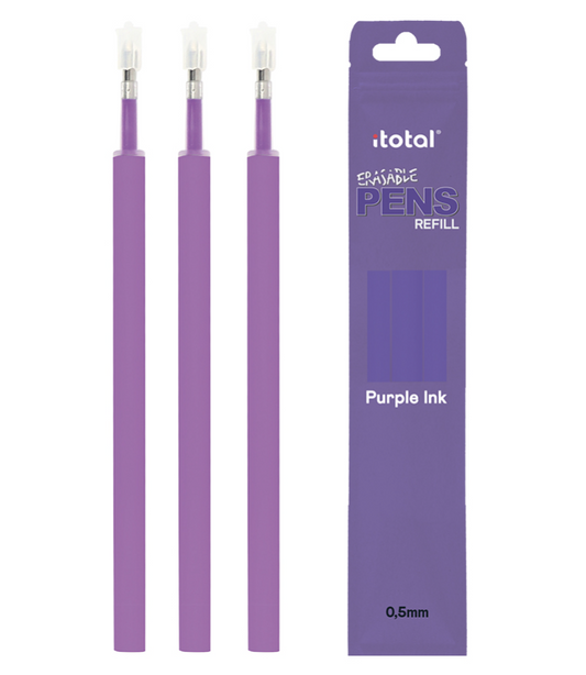 Refill inchiostro cancellabile set 3 pezzi VIOLA