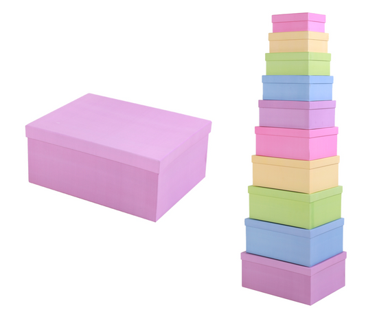 Scatole regalo Matrioska 10 pezzi vari formati