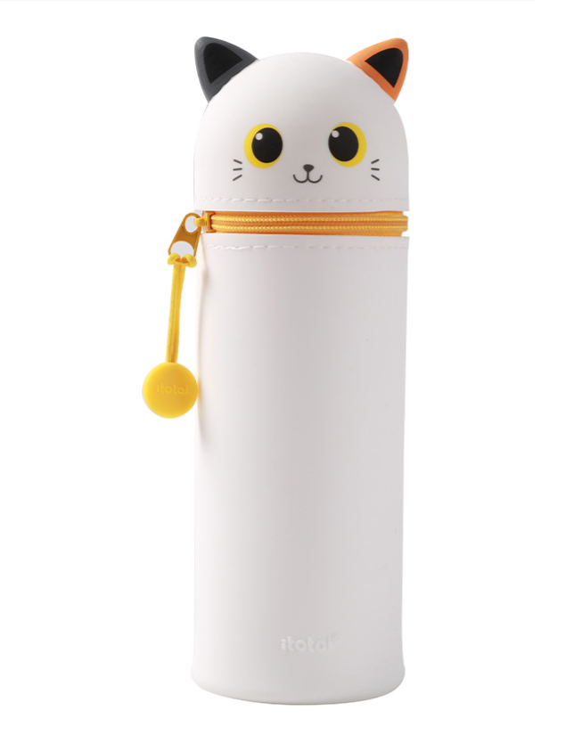 Astuccio in silicone Gatto BIANCO