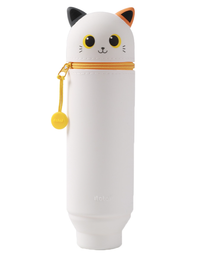 Astuccio in silicone Gatto BIANCO