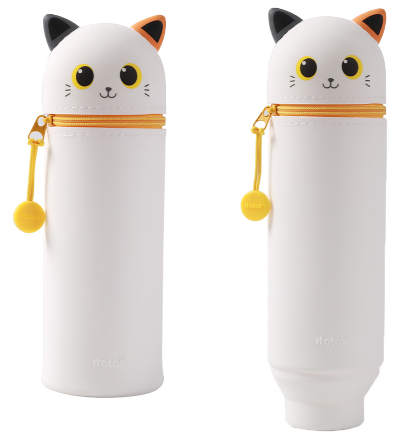 Astuccio in silicone Gatto BIANCO