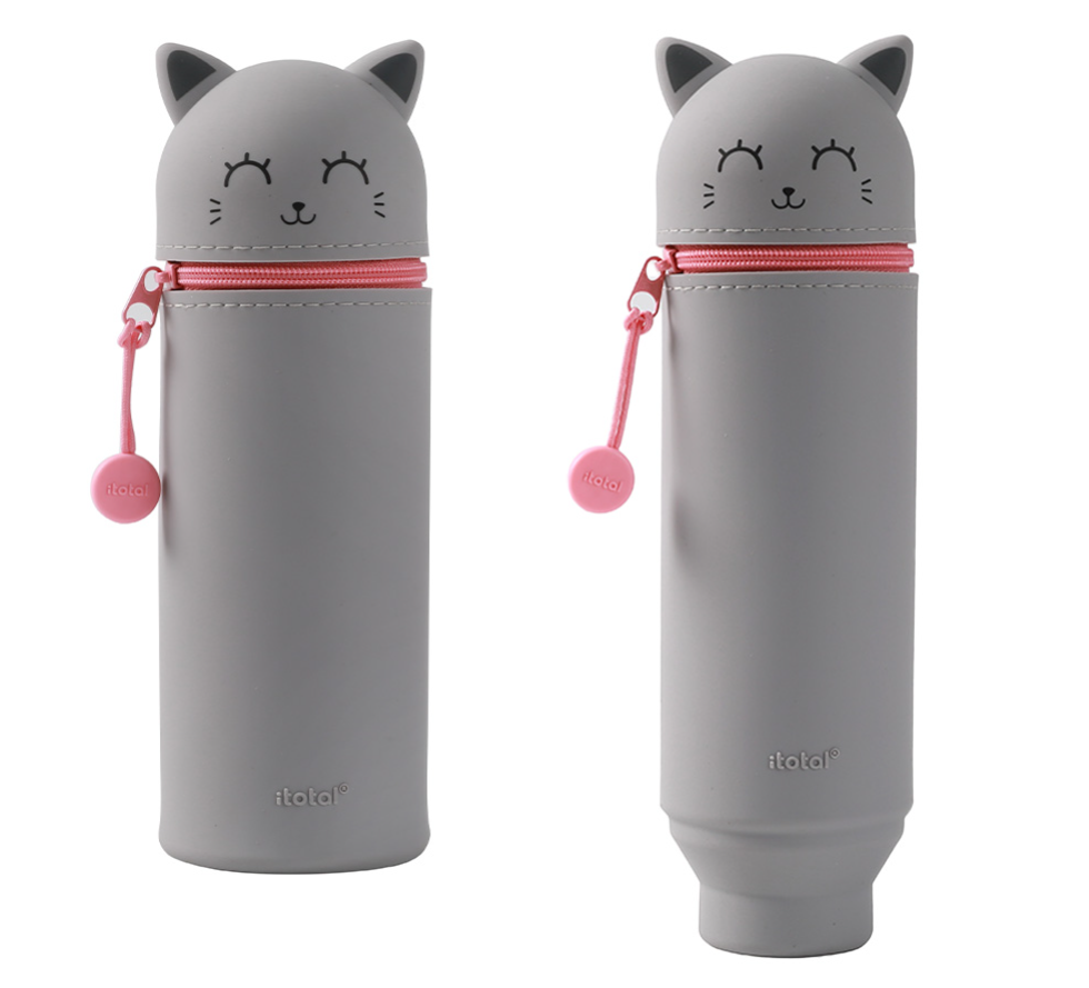 Astuccio in silicone Gatto grigio