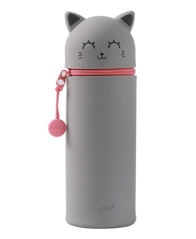 Astuccio in silicone Gatto grigio