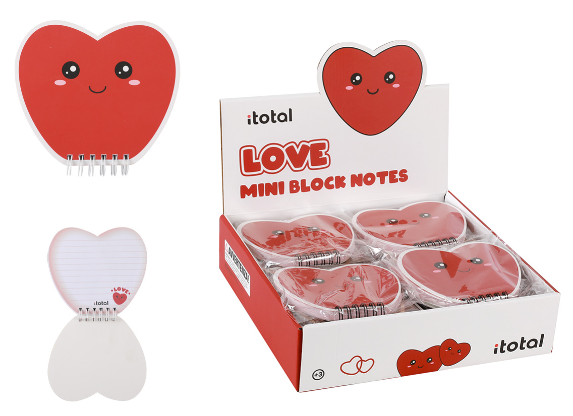 Block Notes 80 gr, 80 fogli - CUORE