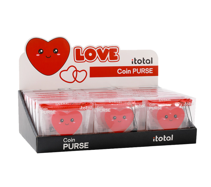 Portamonete Trasparente PVC Cuore