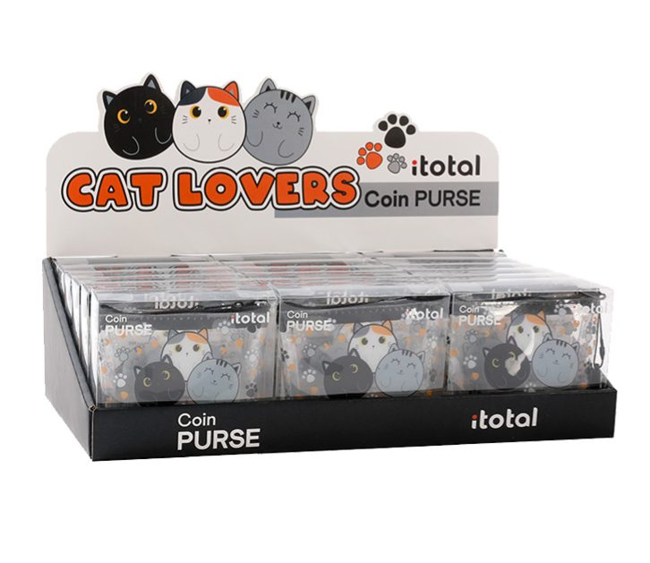 Portamonete Trasparente PVC Gatto