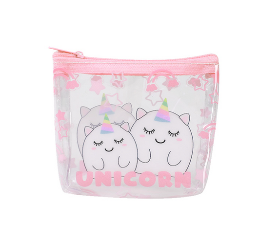 Portamonete Trasparente PVC UNICORNO