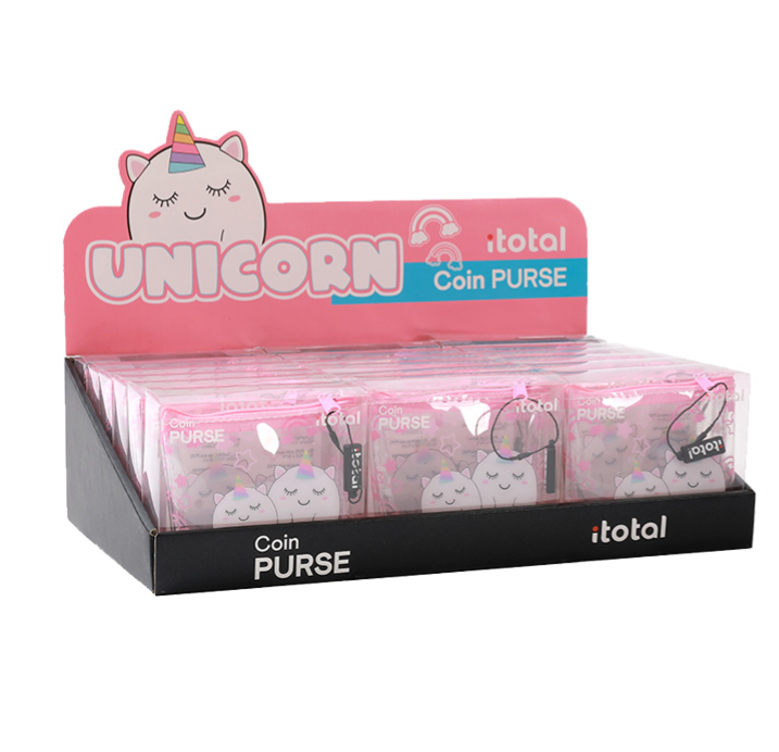 Portamonete Trasparente PVC UNICORNO