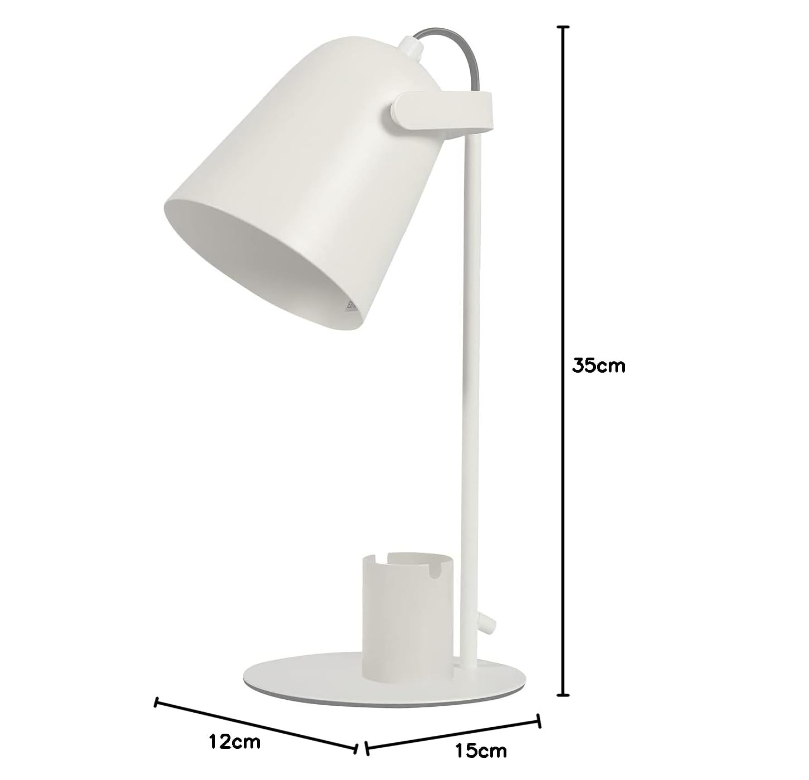 Lampada da Tavolo portaoggetti/porta cellulare Gialla