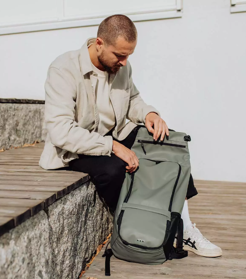 Zaino Impermeabile Street Light 22L Green