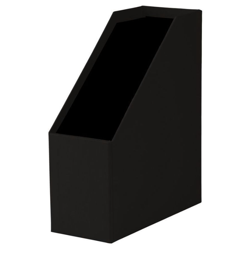 Porta rivista SOHO largo 11cm con manico Nero