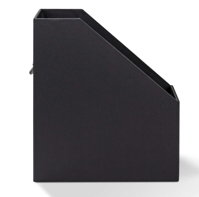 Porta rivista SOHO largo 11cm con manico Nero