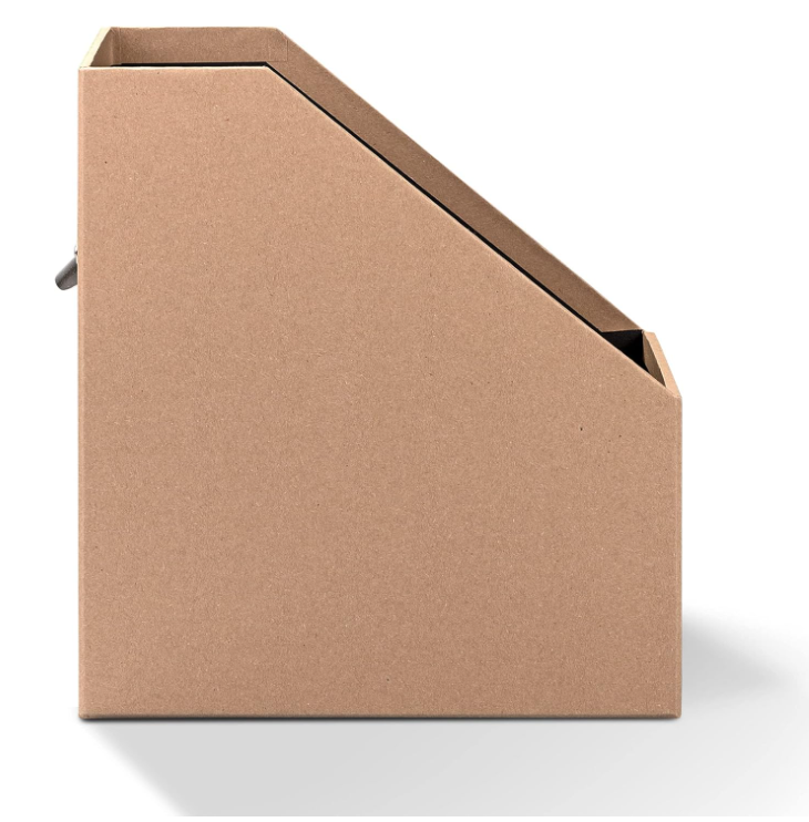 Porta rivista SOHO largo 11cm con manico Kraft Avana