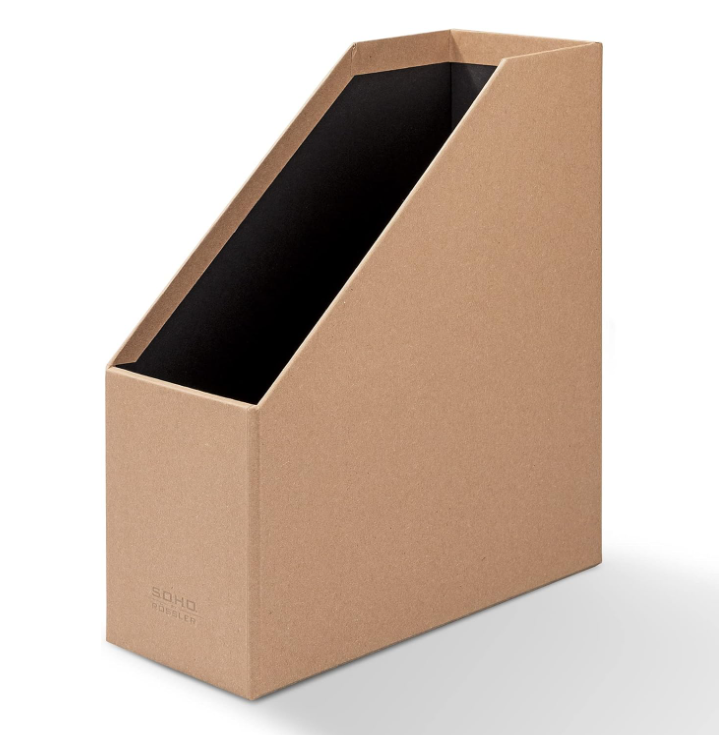 Porta rivista SOHO largo 11cm con manico Kraft Avana