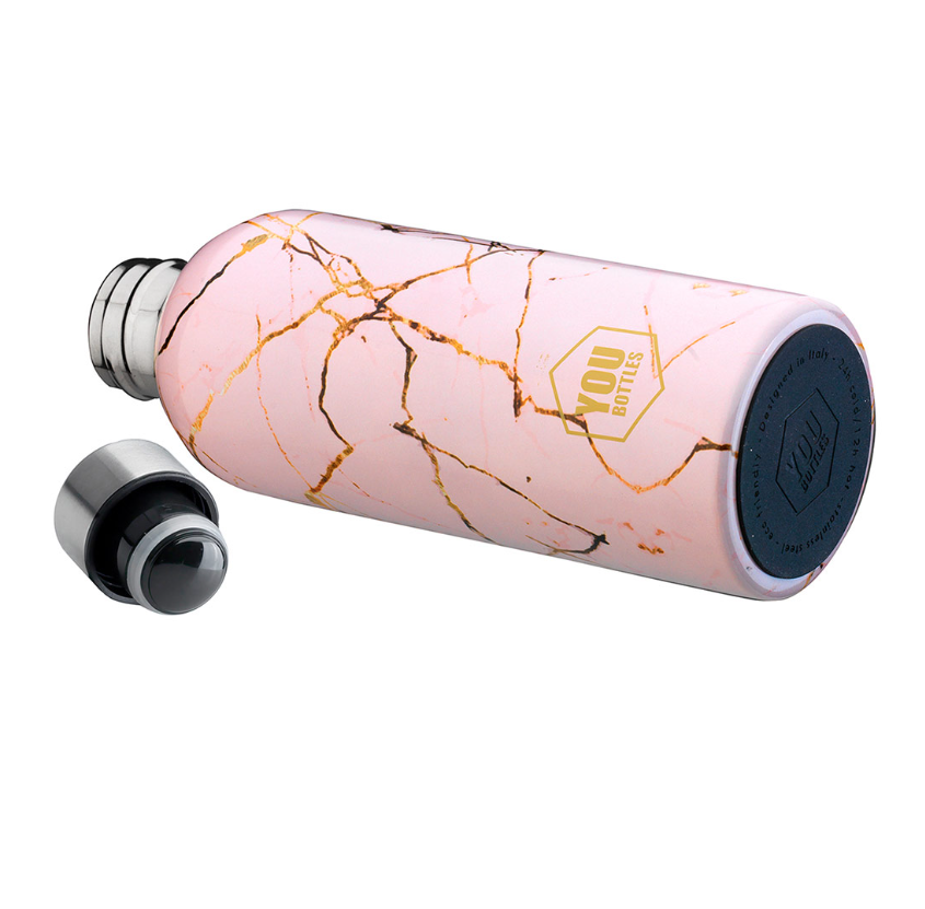 Borraccia Termica 500 ml Pink Marble