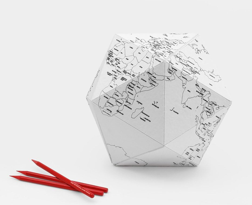 Mappamondo Poliedrico Here by me Small