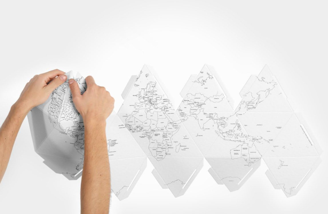 Mappamondo Poliedrico Here by me Small