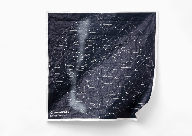 Mappa Costellazioni Pieghevole Crumpled Sky - Autumn/Winter