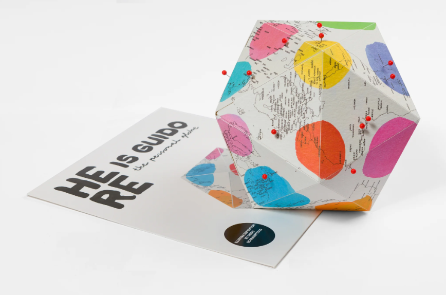 Mappamondo Poliedrico Here Illustrated Small - Guido Scarabottolo