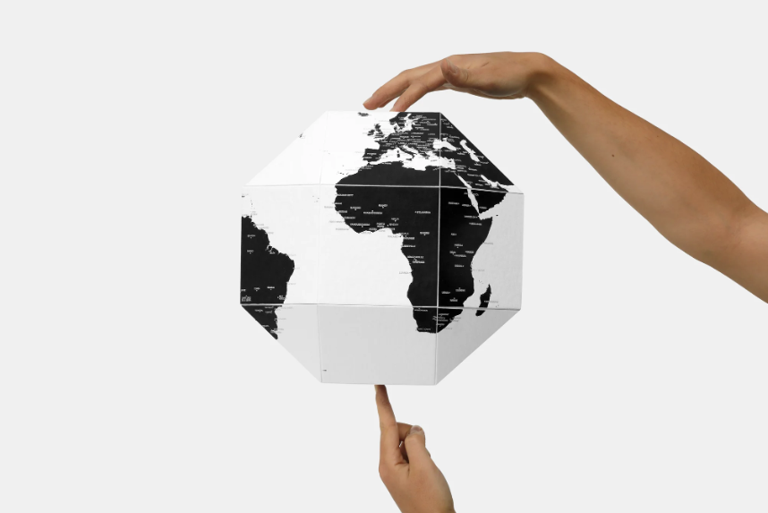 Mappamondo Poliedrico DearWorld with country names XXS