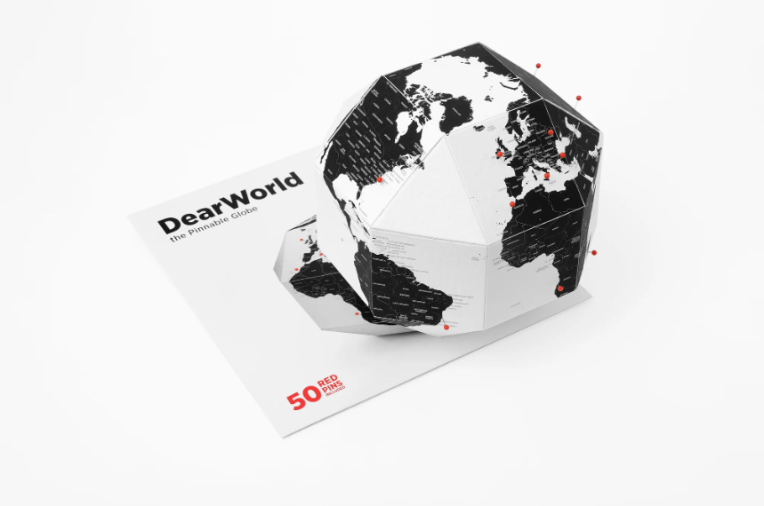 Mappamondo Poliedrico DearWorld with country names XXS