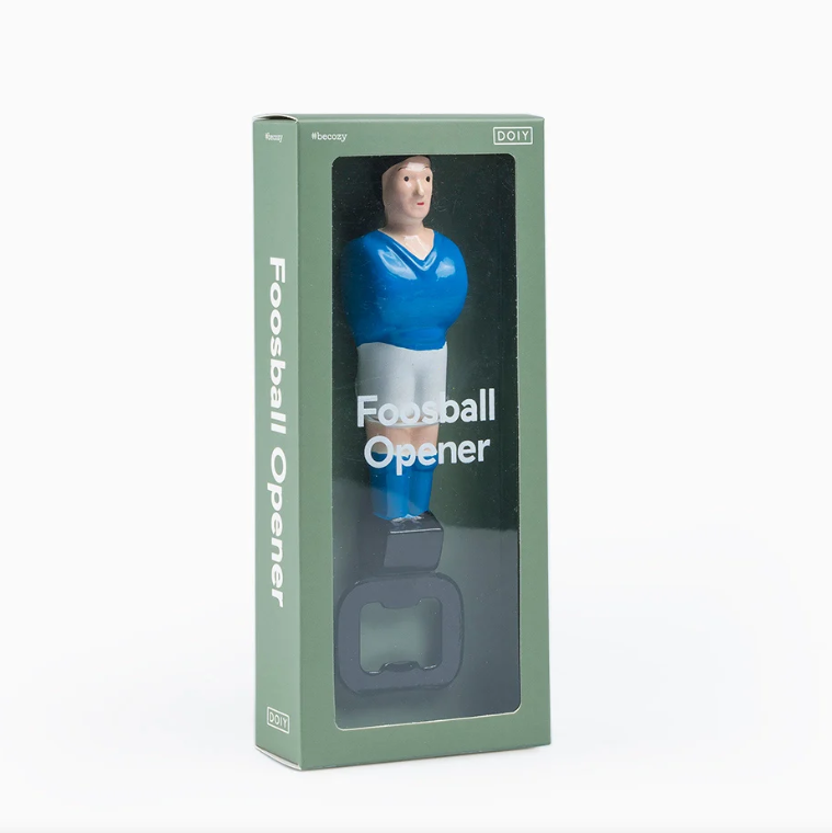 Apri bottiglie Calciatore Calcio Balilla Blu