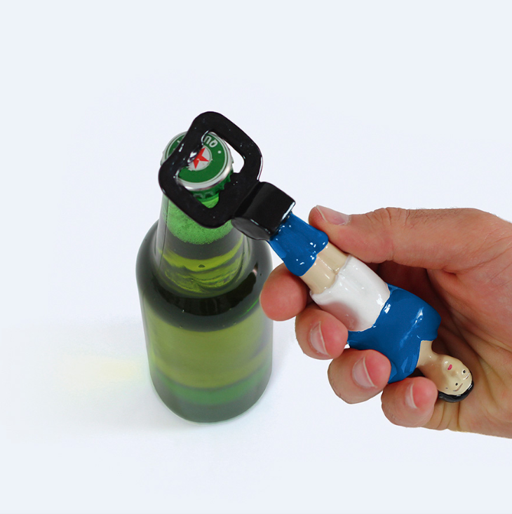 Apri bottiglie Calciatore Calcio Balilla Blu