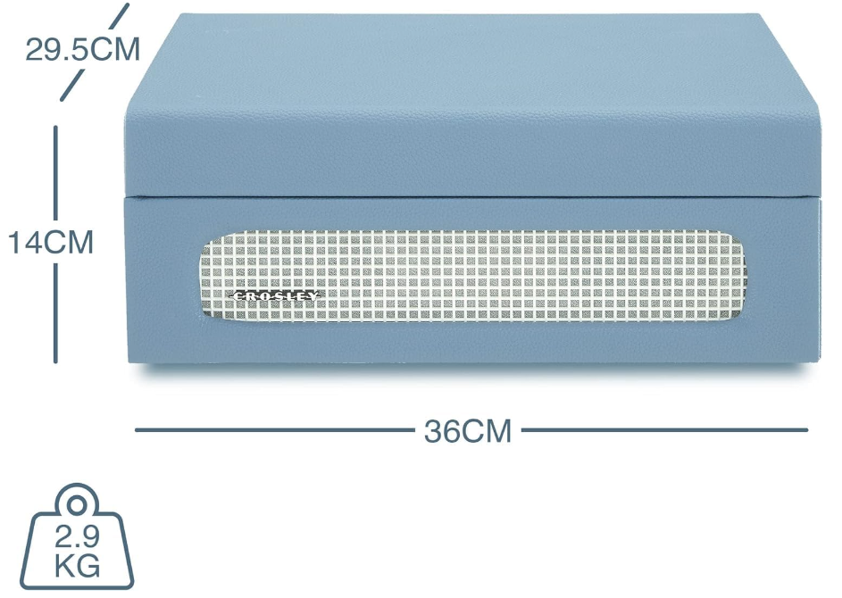 Giradischi Bluetooth Voyager Washed Blue 33/45/78 giri