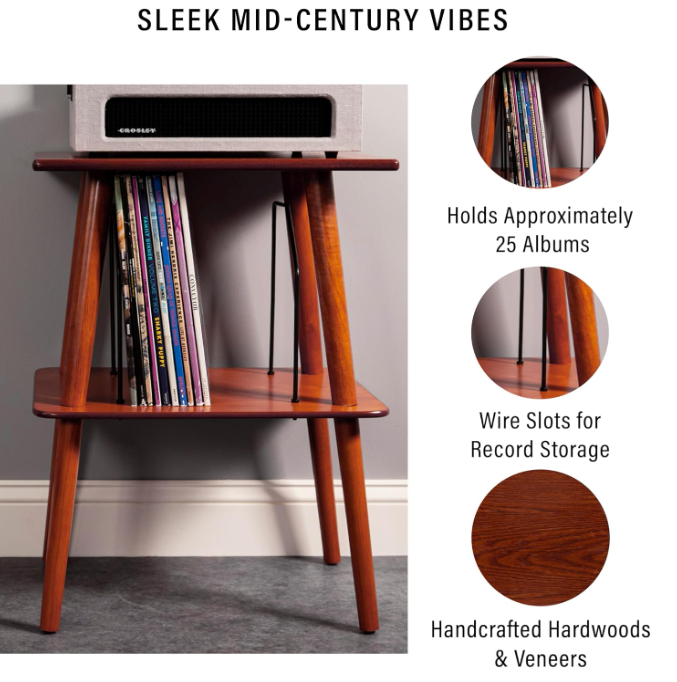 Mobiletto per Giradischi Legno Manchester Paprika