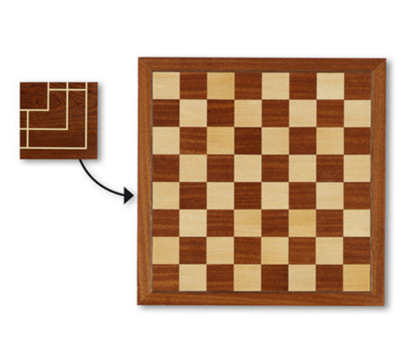 Gioco Scacchiera in Legno con bordo 36cm