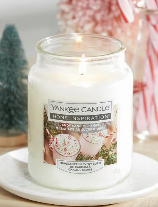 Candela Grande da 538gr Candy Cane Milkshake