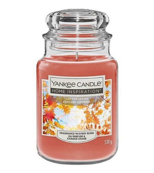 Candela Grande da 538gr Copper Leaves