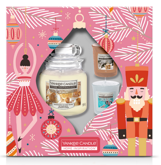 Candela 104gr + 2 candele 49gr Gift Box Christmas